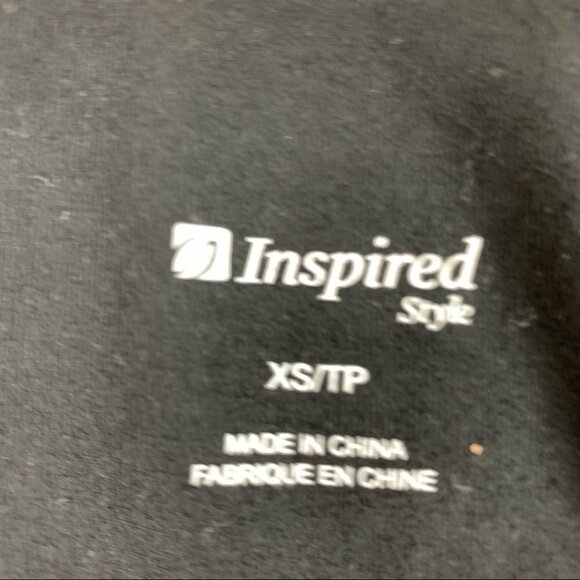 INSPIRED Style Black ¾ Sleeve Exposed Stitching - Picture 3 of 8